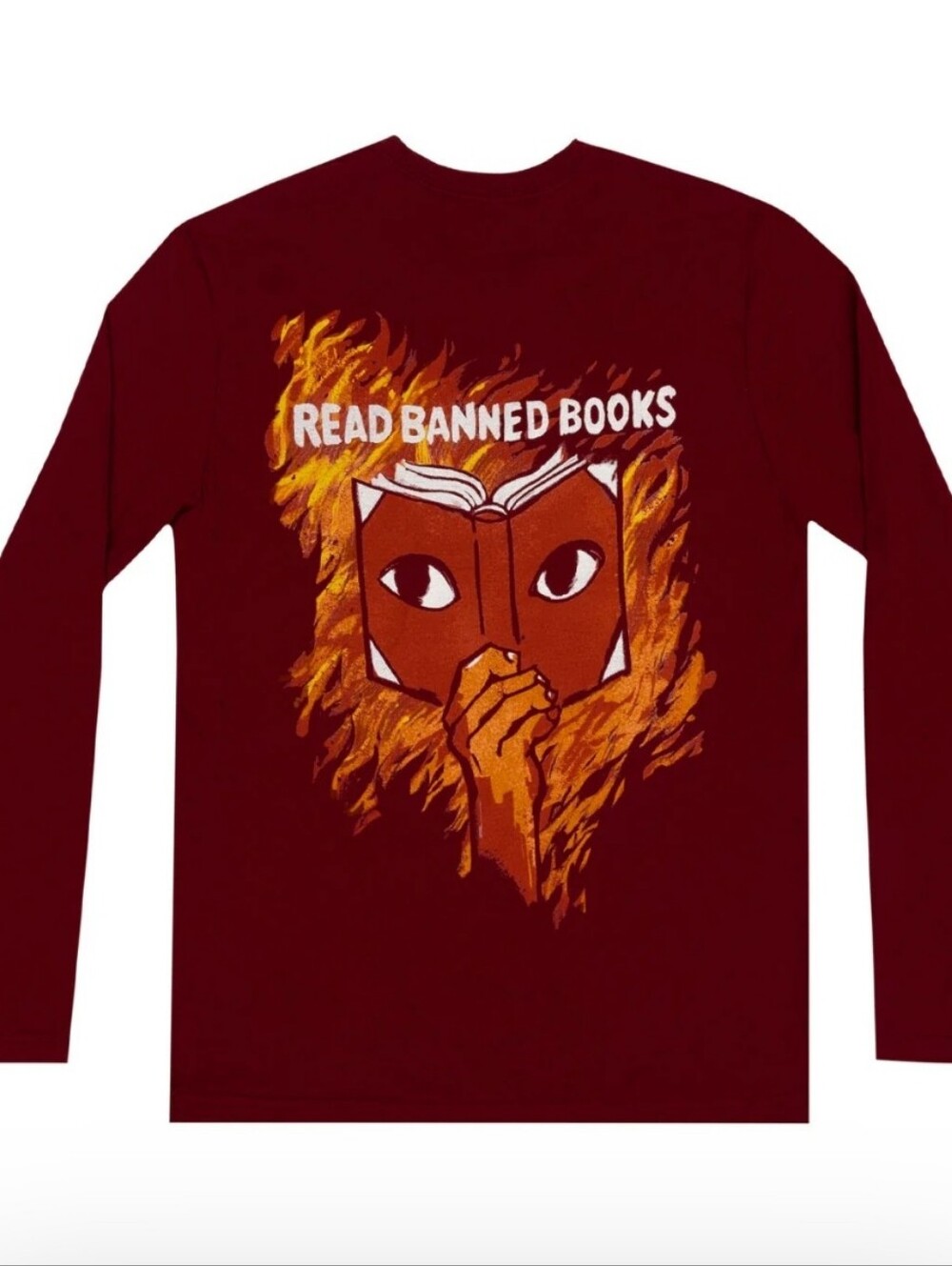 Read Banned Books 100% Cotton Long sleeve by Out of Print Size Medium
